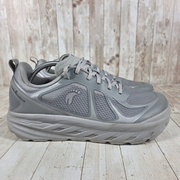 Orthocomfoot Mens Gray Lace‎ Up Athletic Running Walking Sneakers EU 42